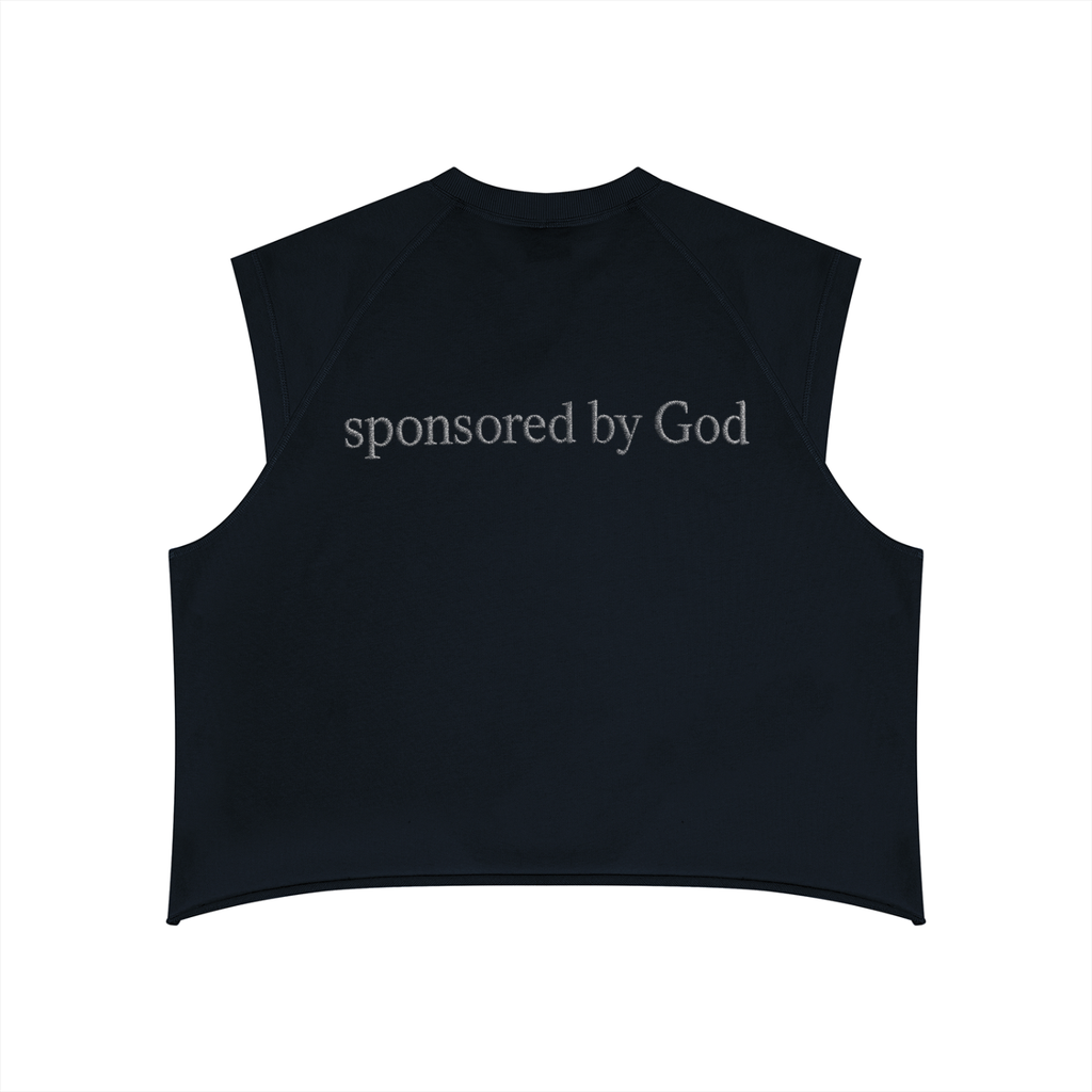Sponsored by God - Boxy Raw Hem Tank Top