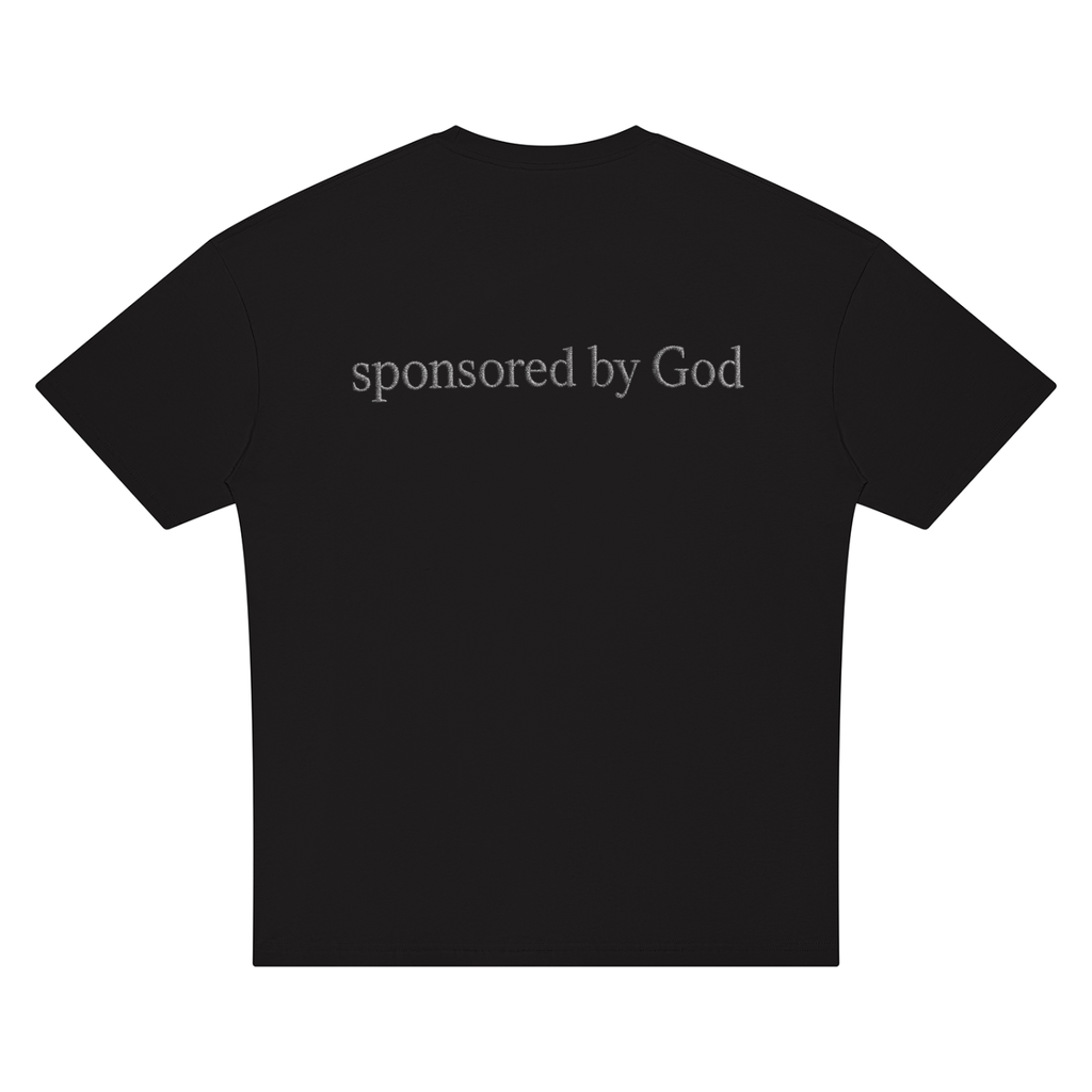 Sponsored by God- Oversized Drop Shoulder T-Shirt